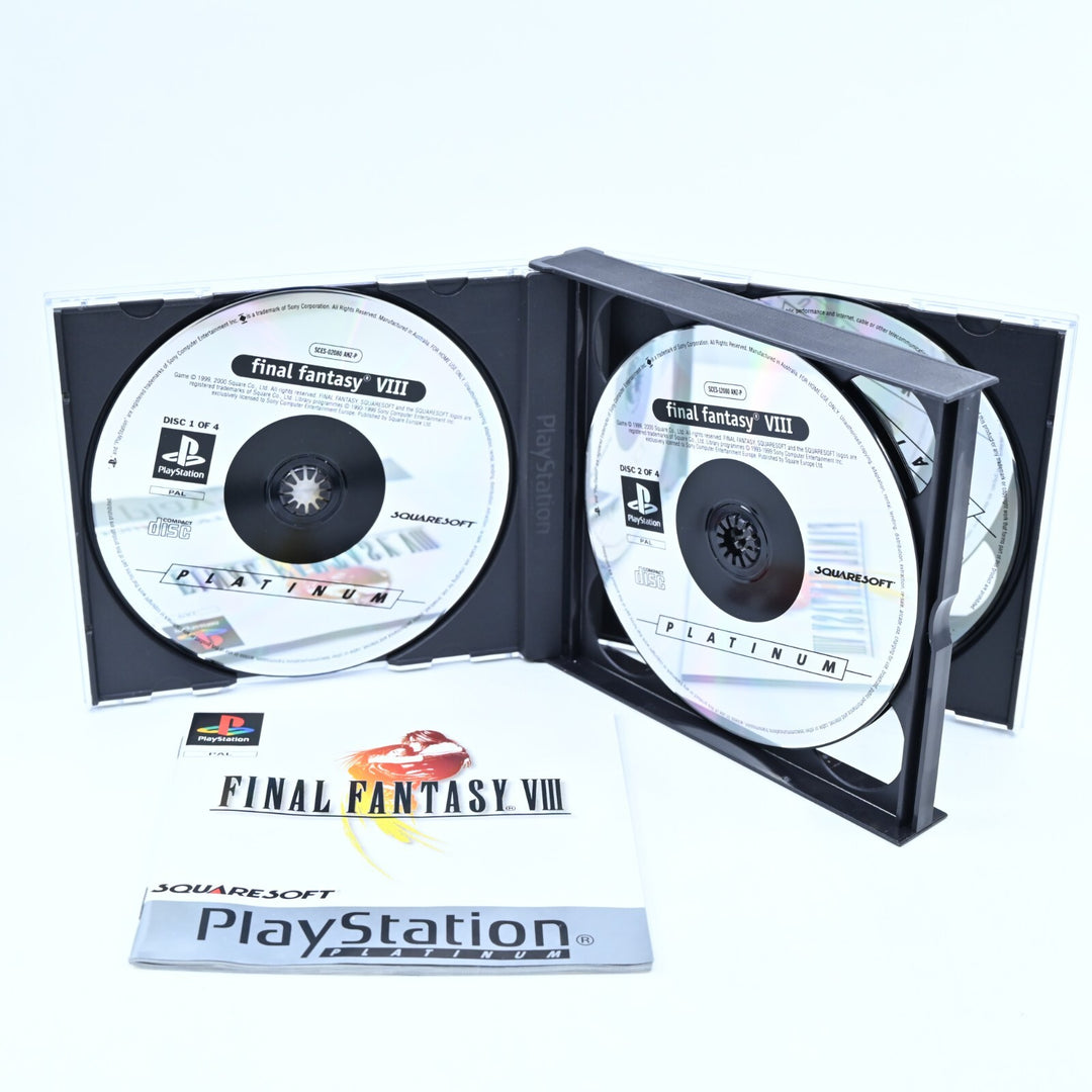 Final Fantasy VIII 8 - Sony Playstation 1 / PS1 Game + Manual - PAL - MINT DISCS