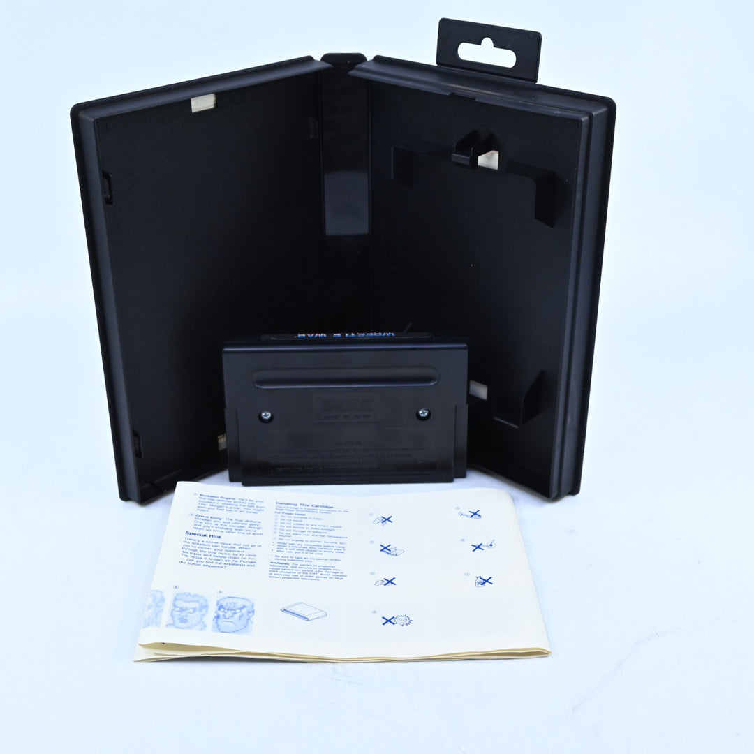 Wrestle War - Sega Mega Drive Game + Manual - PAL - FREE POST!