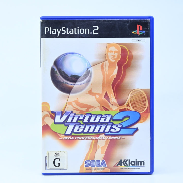 Virtua Tennis 2 - Sony Playstation 2 / PS2 Game + Manual - PAL - FREE POST!