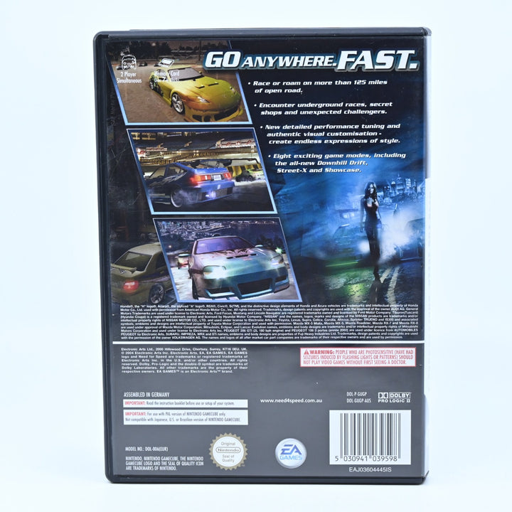 Need for Speed: Underground 2 - Nintendo Gamecube Game + Manual - PAL