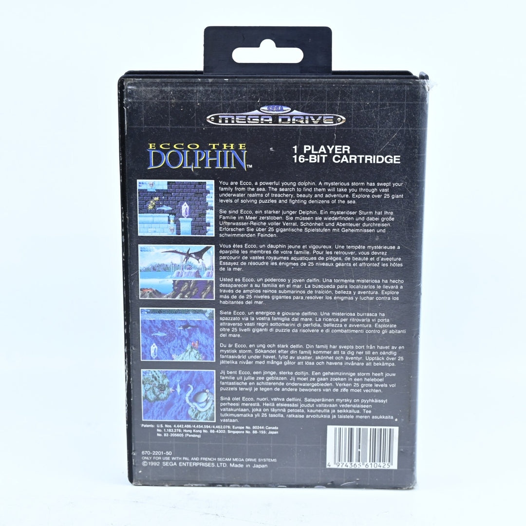 Ecco the Dolphin - Sega Mega Drive Game - No Manual - PAL - FREE POST!