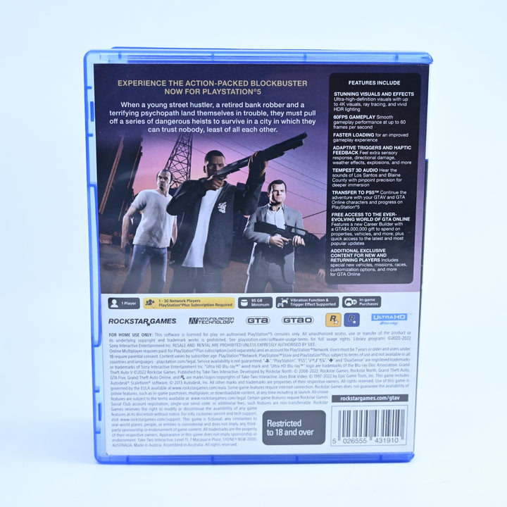 Grand Theft Auto V - Sony Playstation 5 / PS5 Game - MINT DISC!