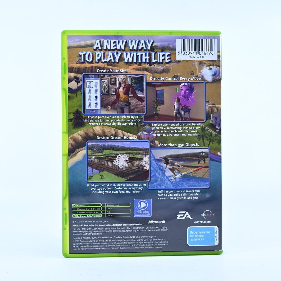 The Sims 2 - Original Xbox Game + Manual - PAL - MINT DISC!