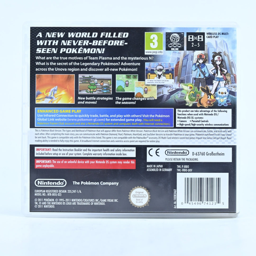 Pokemon Black - Nintendo DS Game - PAL + Manual - FREE POST!