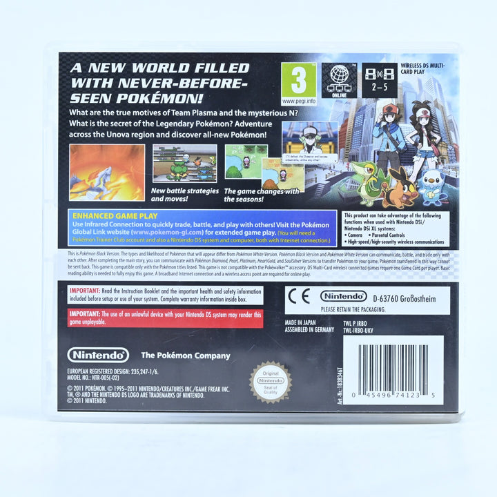 Pokemon Black - Nintendo DS Game - PAL + Manual - FREE POST!