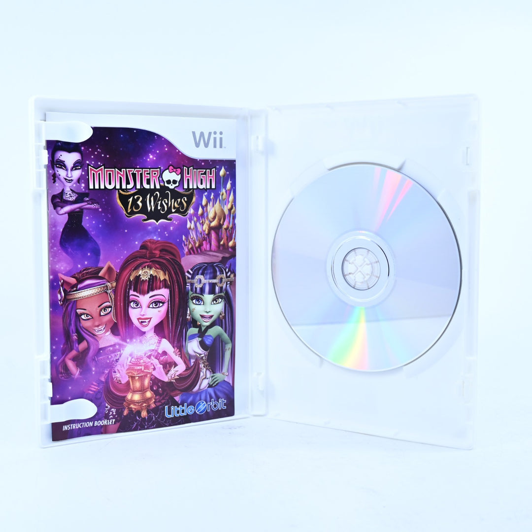 Monster High: 13 Wishes - Nintendo Wii Game + Manual - PAL - MINT DISC!