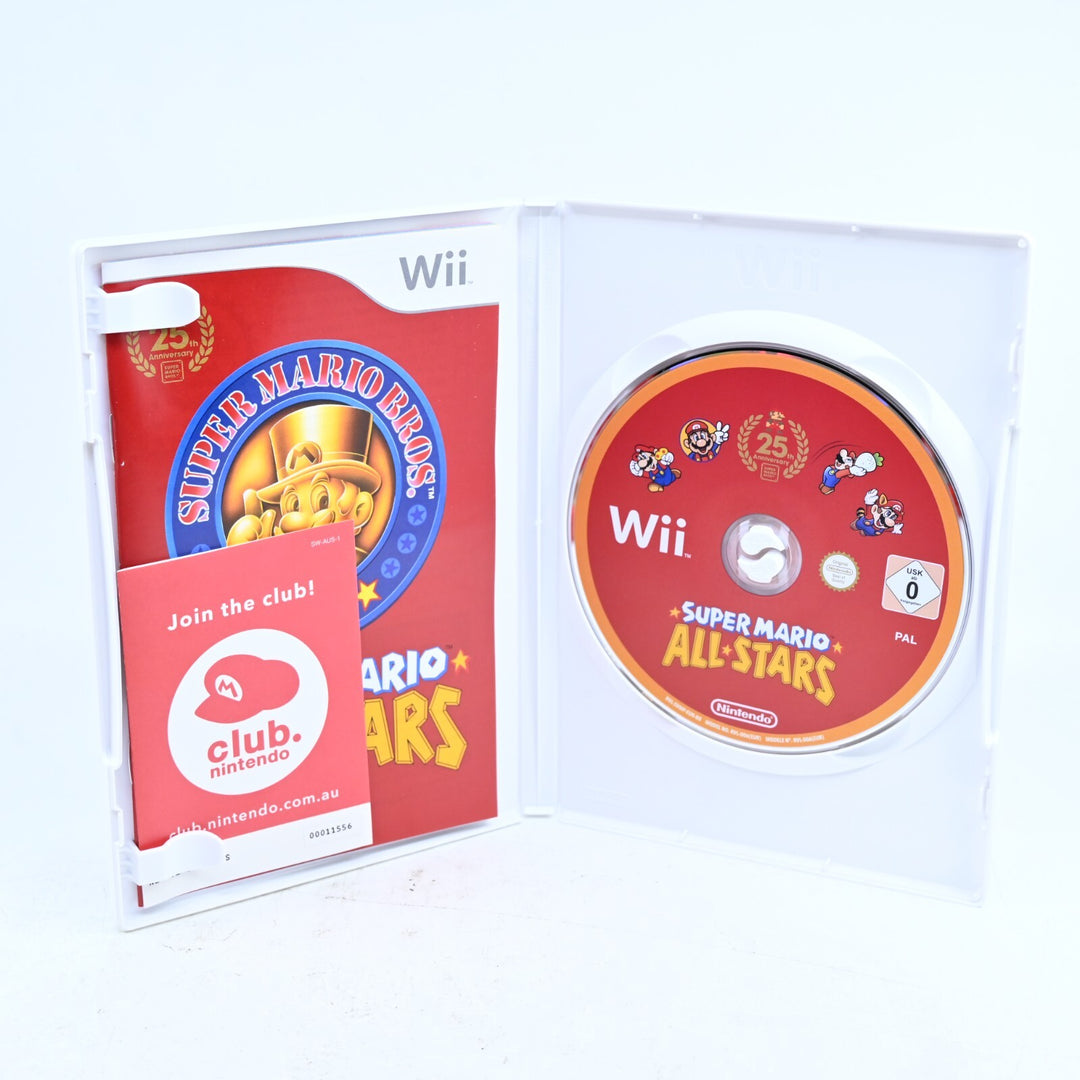 SIGNED Super Mario All Stars 25th Anniversary Nintendo Wii Game Charles Martinet