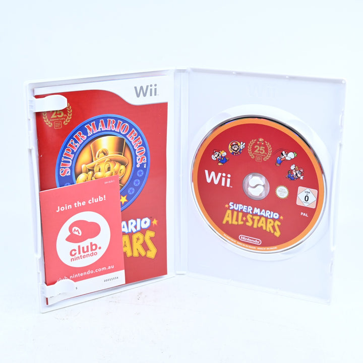 SIGNED Super Mario All Stars 25th Anniversary Nintendo Wii Game Charles Martinet