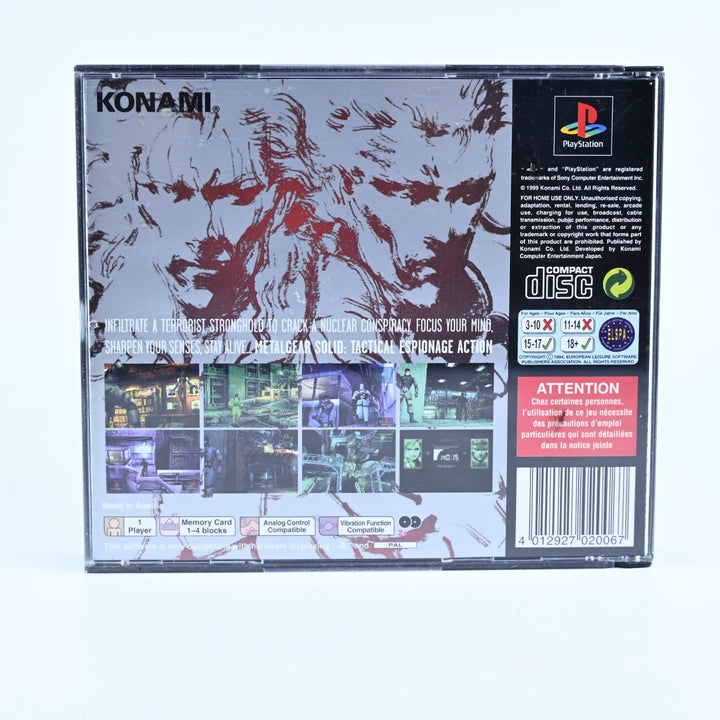 Metal Gear Solid - Sony Playstation 1 / PS1 Game - No Manual - No Demo - PAL