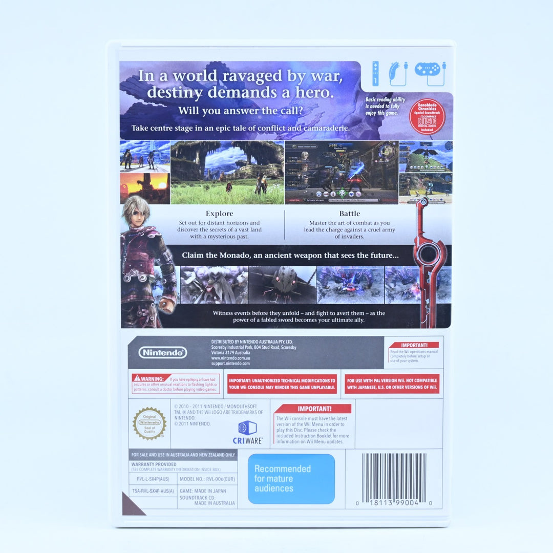 Xenoblade Chronicles: Special Soundtrack Edition - Nintendo Wii Game + Manual