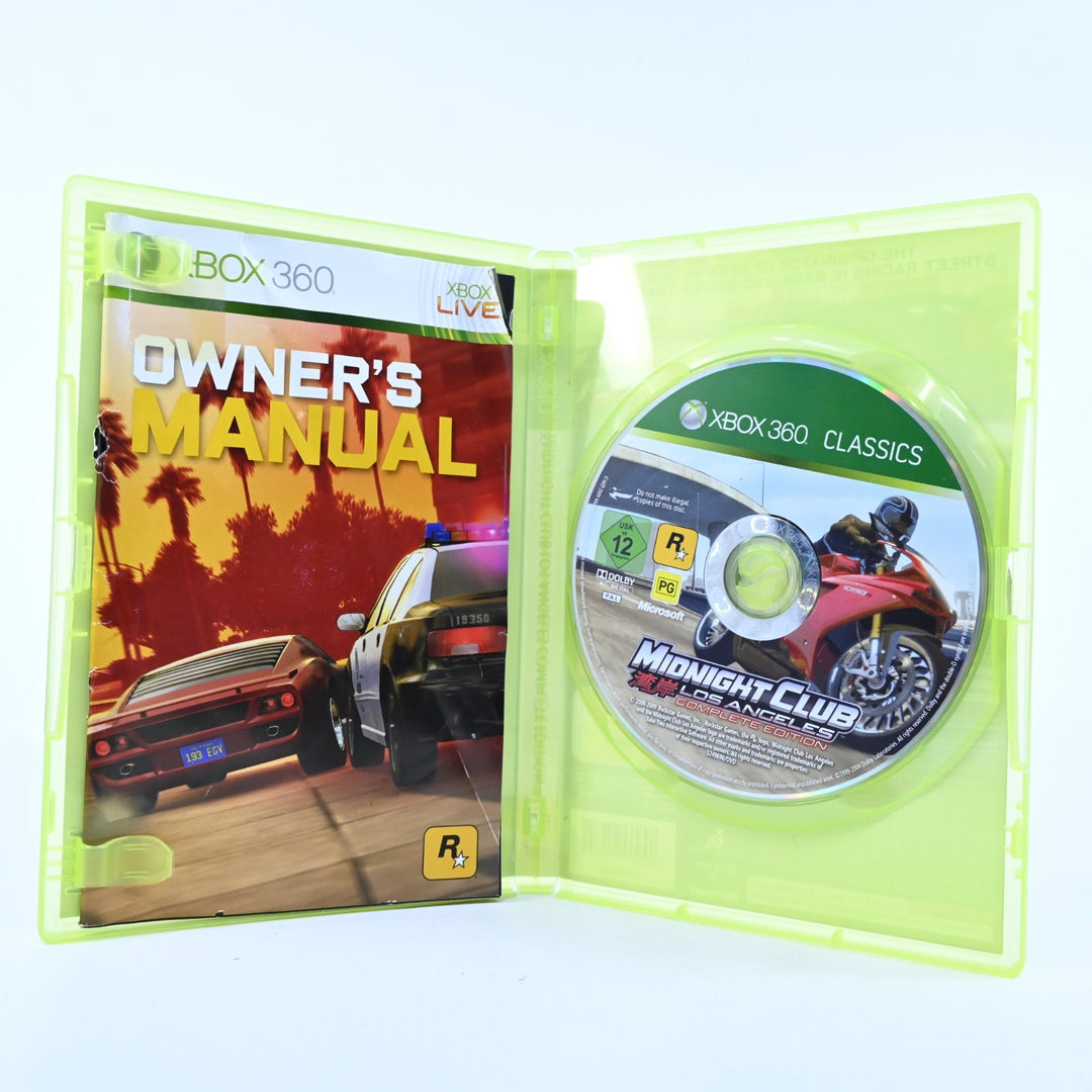 Midnight Club Los Angeles Complete Edition - Xbox 360 Game + Manual - PAL