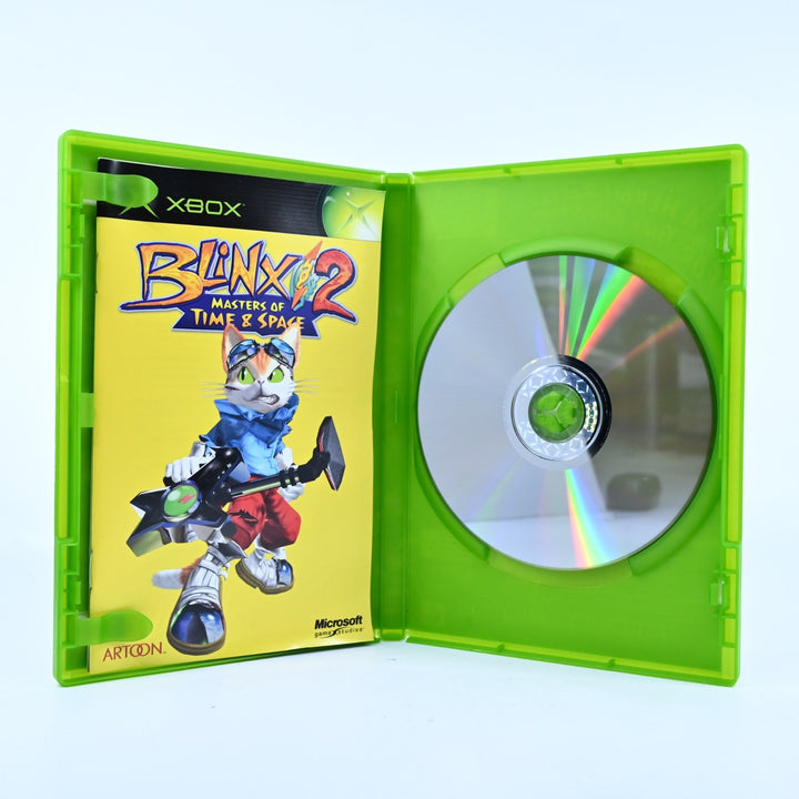 Blinx 2: Masters of Time &amp; Space - Original Xbox Game + Manual - MINT DISC!