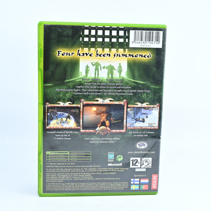 Dungeons & Dragons Heroes - Original Xbox Game + Manual - PAL - MINT DISC!