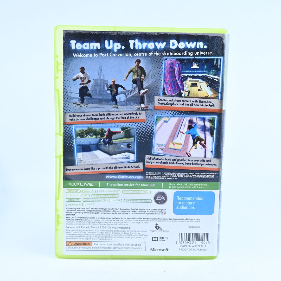 Skate 3 - Xbox 360 Game + Manual - PAL - MINT DISC!