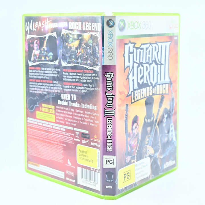 Guitar Hero III: Legends of Rock - Xbox 360 Game + Manual - PAL - FREE POST!