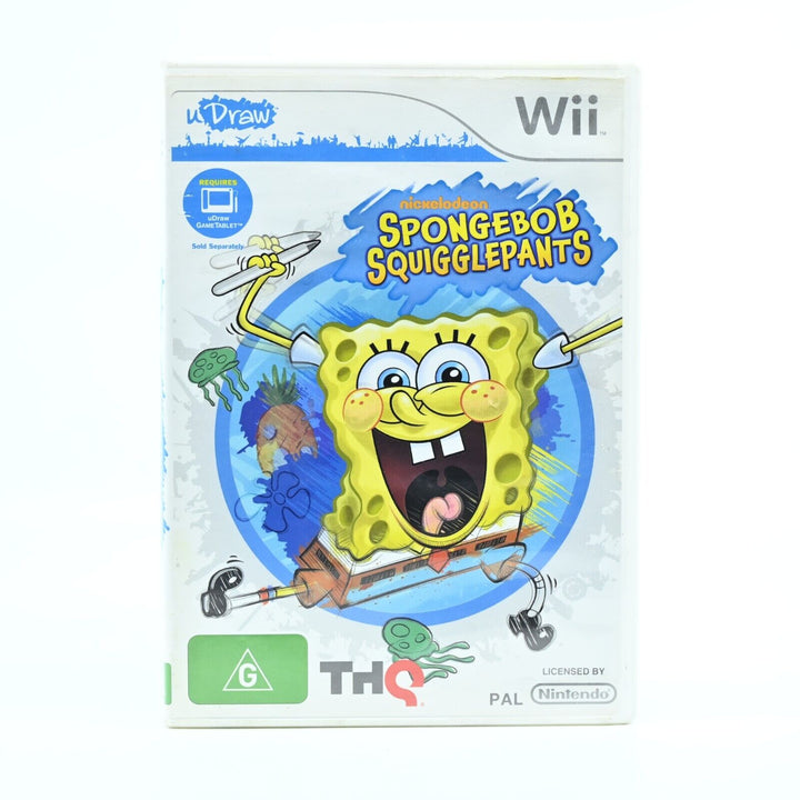 U Draw Spongebob Squigglepants - Nintendo Wii Game + Manual - PAL - FREE POST!