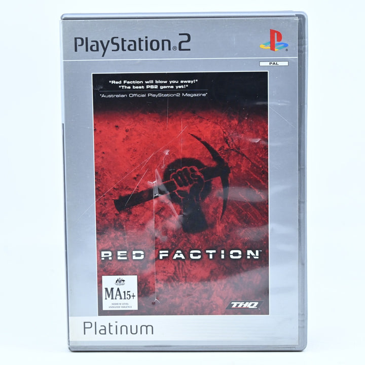 Red Faction - Sony Playstation 2 / PS2 Game + Manual - PAL - FREE POST!