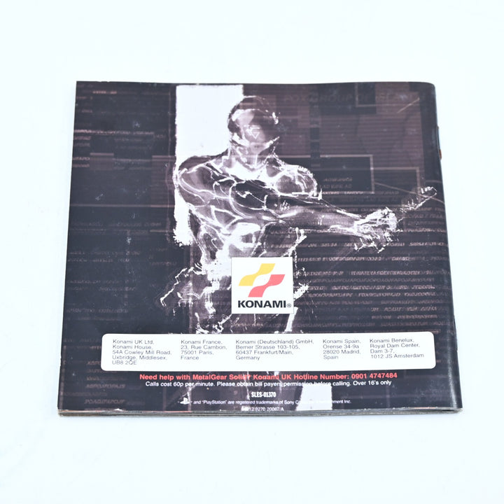 Metal Gear Solid - Sony Playstation 1 / PS1 Game + Manual - PAL - MINT DISCS!