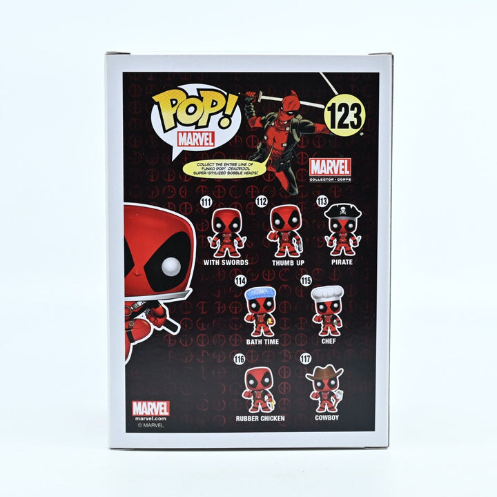 Deadpool (Leaping) - Marvel Collector Corps POP Vinyl Bobble-head #123 -