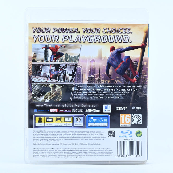 The Amazing Spider-Man - Sony Playstation 3 / PS3 Game + Manual - FREE POST!