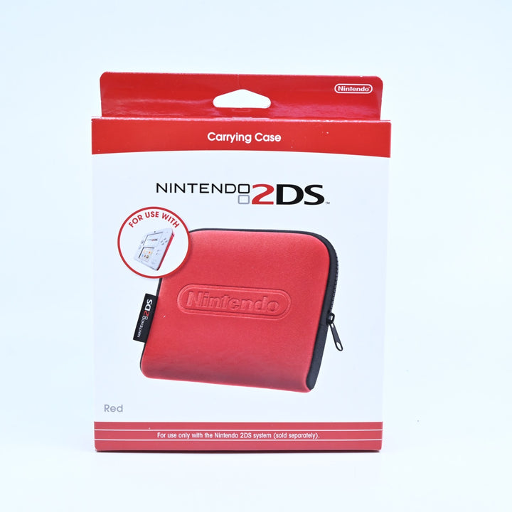 LIKE NEW! Red Official Nintendo 2DS Carry Case - Nintendo 2DS Accessory