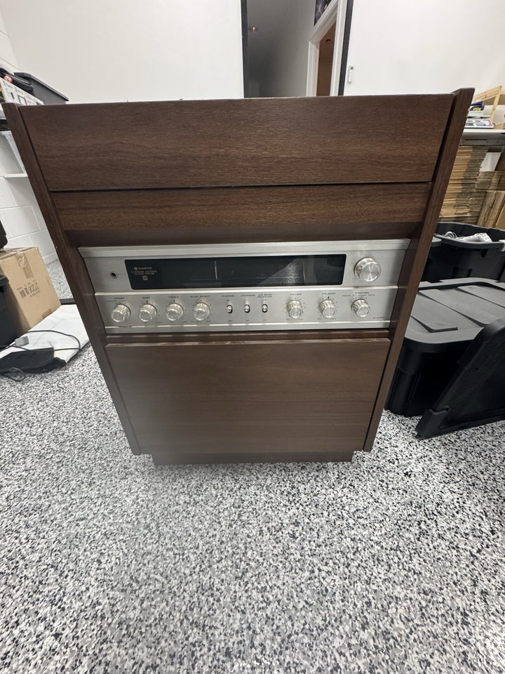 Vintage turntable stereo and tape player
