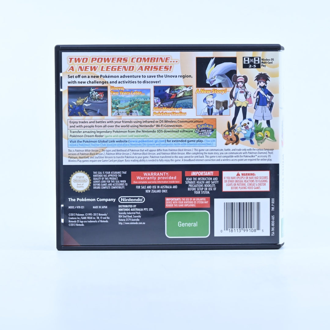 Pokemon White 2 - Nintendo DS Game - AUS PAL + Manual - FREE POST!