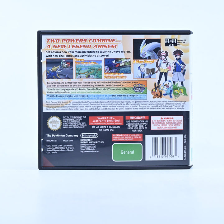 Pokemon White 2 - Nintendo DS Game - AUS PAL + Manual - FREE POST!