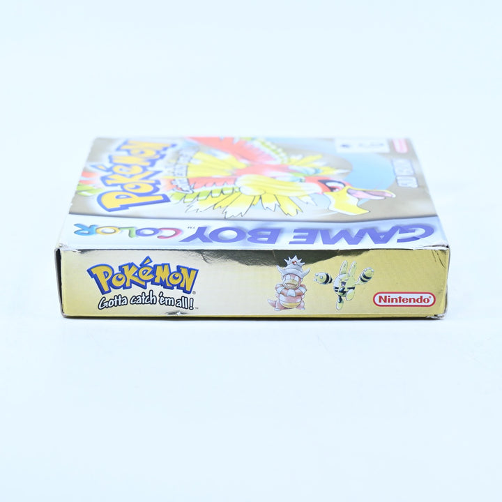 Pokemon Gold Version - Nintendo Gameboy Color Boxed Game - PAL - NEW BATTERY!
