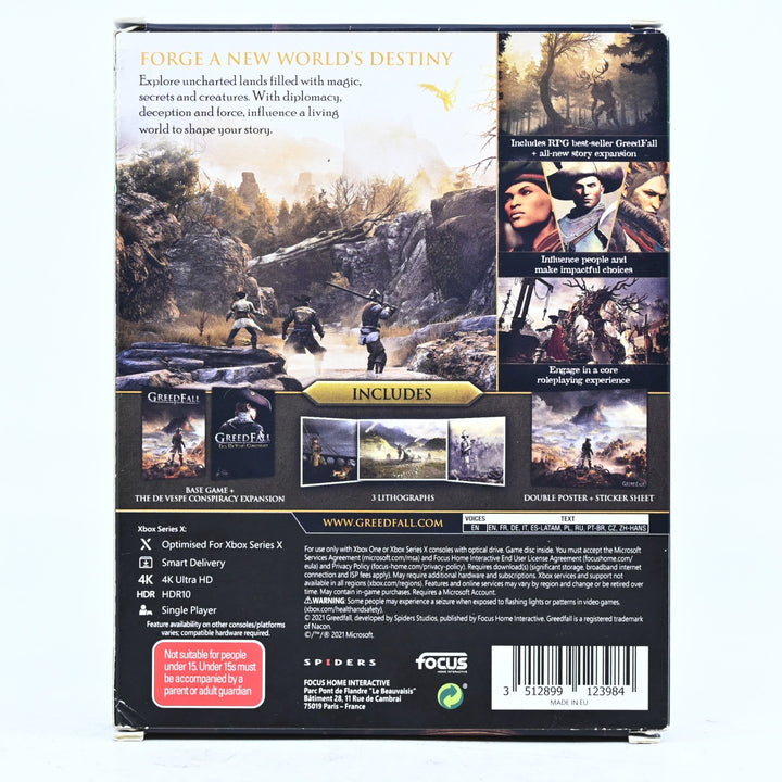 Greed Fall Gold Edition - CIB - Xbox One Game - PAL - FREE POST!