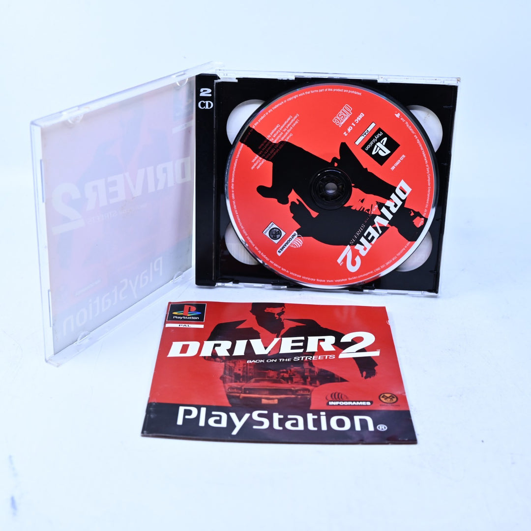Driver 2: Back on The Streets - Sony Playstation 1 / PS1 Game + Manual - PAL