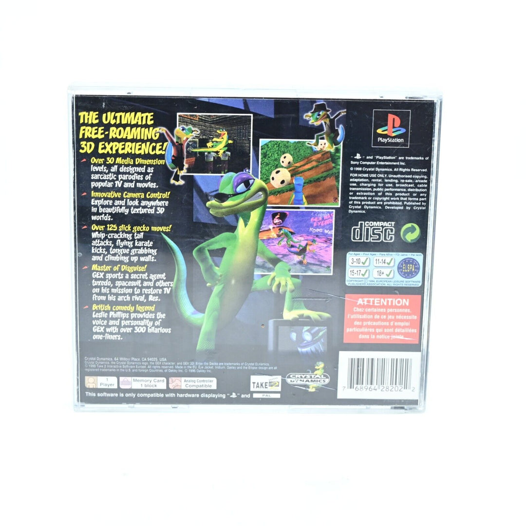 Gex 3D - Sony Playstation 1 / PS1 Game - PAL - MINT DISC! No Manual