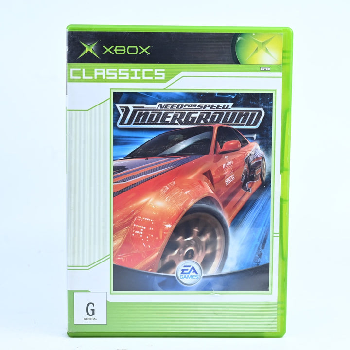 Need for Speed Underground - Original Xbox Game + Manual - PAL - MINT DISC!