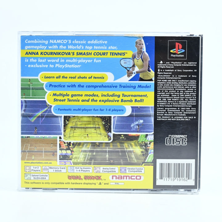 Anna Kournikova's Smash Court Tennis - Sony Playstation 1 / PS1 Game + Manual