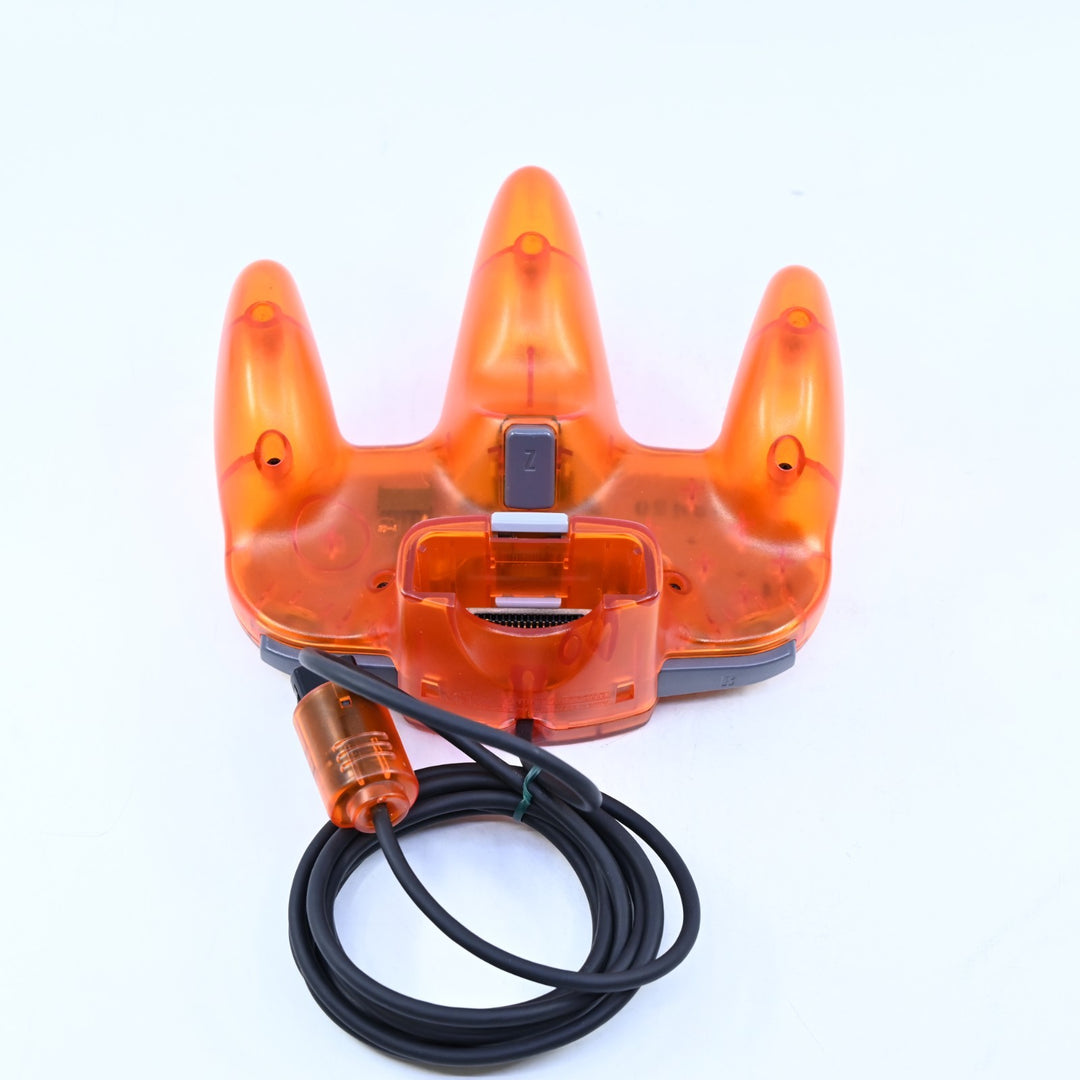 Original Transparent Fire Orange N64 Controller - N64 / Nintendo 64 Accessory