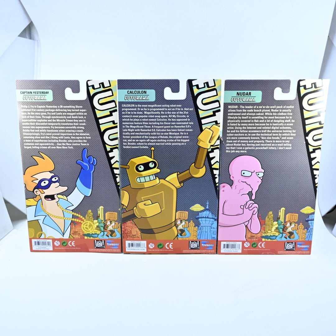 SEALED! Futurama Build-A-Bot - Santa Robot - Complete Toynami Figure Set - 2008