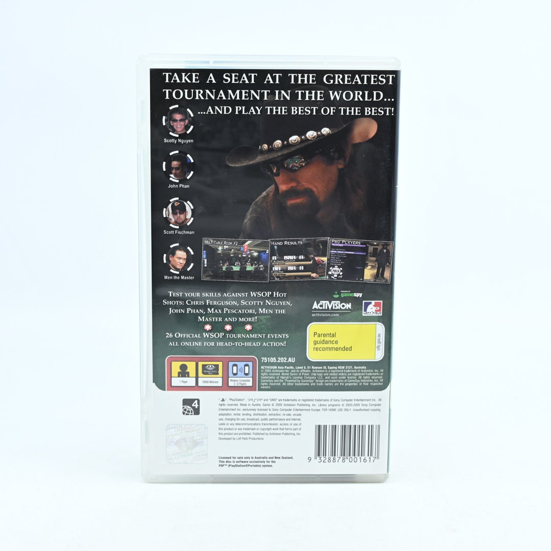 World Series of Poker - Sony PSP Game + Manual - FREE POST!