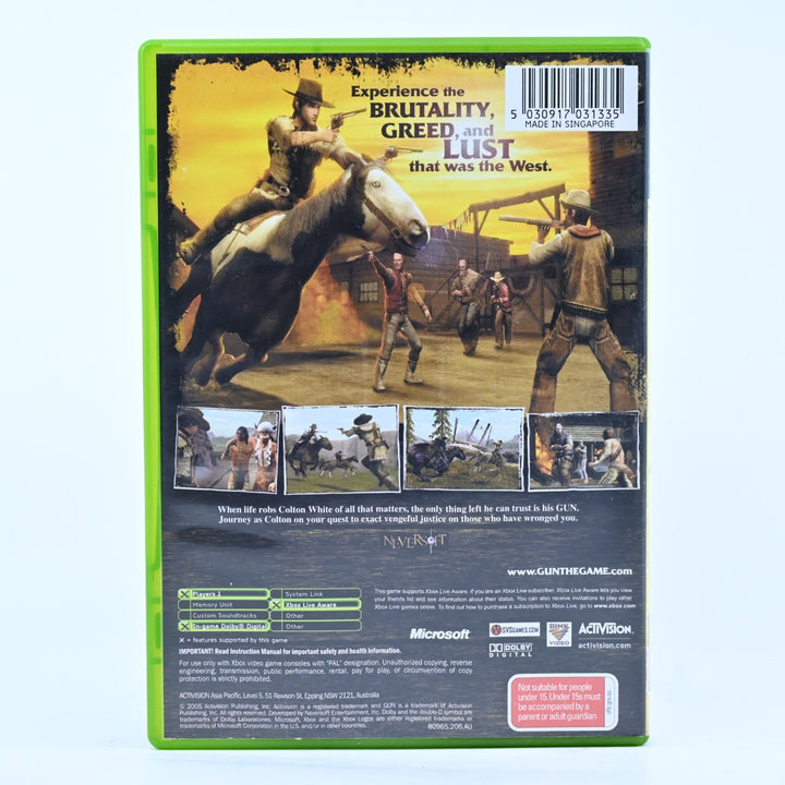 Gun - Original Xbox Game + Manual - PAL - MINT DISC!