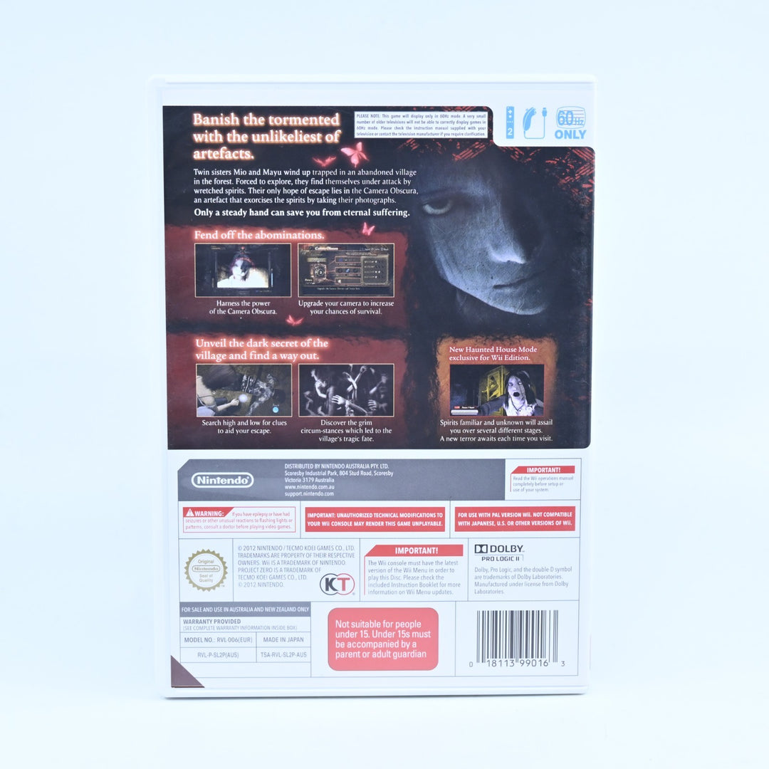 Project Zero 2: Wii Edition - Nintendo Wii Game - PAL - MINT DISC!