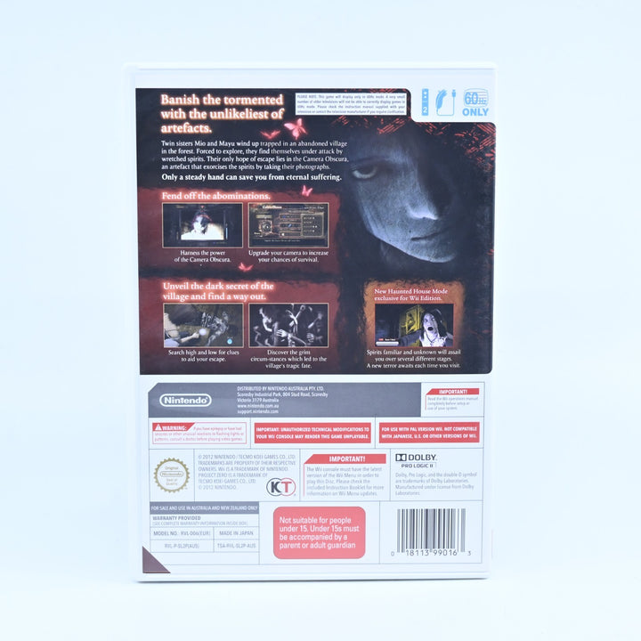 Project Zero 2: Wii Edition - Nintendo Wii Game - PAL - MINT DISC!