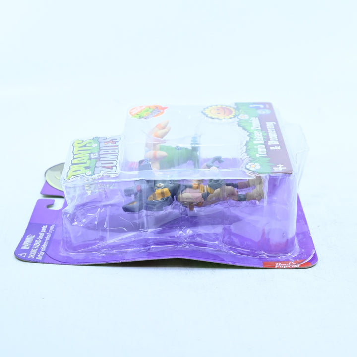 SEALED! Plants Vs Zombies - Tomb Raider Zombie & Bloomerang - Figure / Toy
