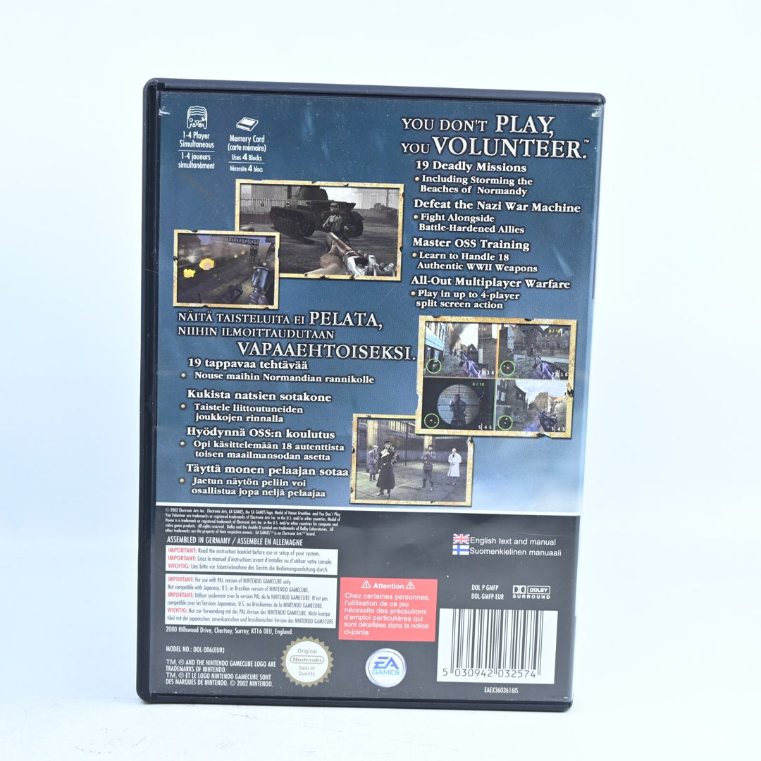 Medal of Honor Frontline - Nintendo Gamecube Game + Manual - PAL - FREE POST!