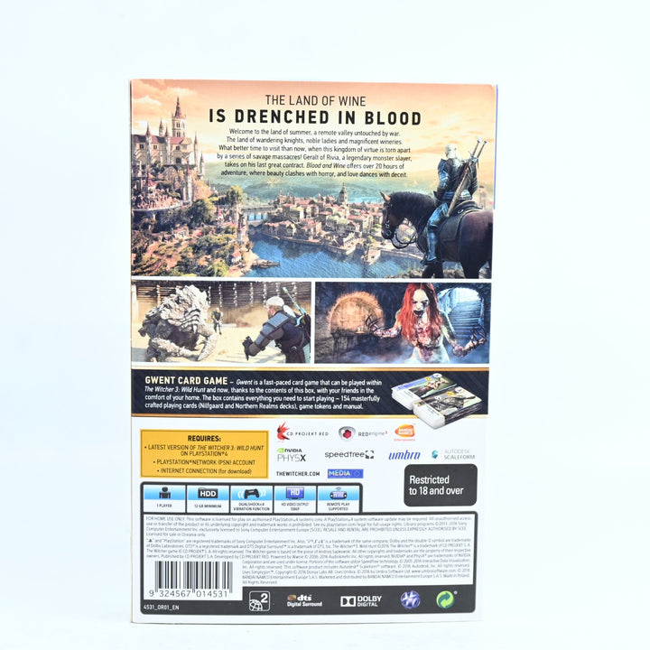 The Witcher III: Wild Hunt - Blood & Wine Expansion + Gwent Card Set - PS4 Game