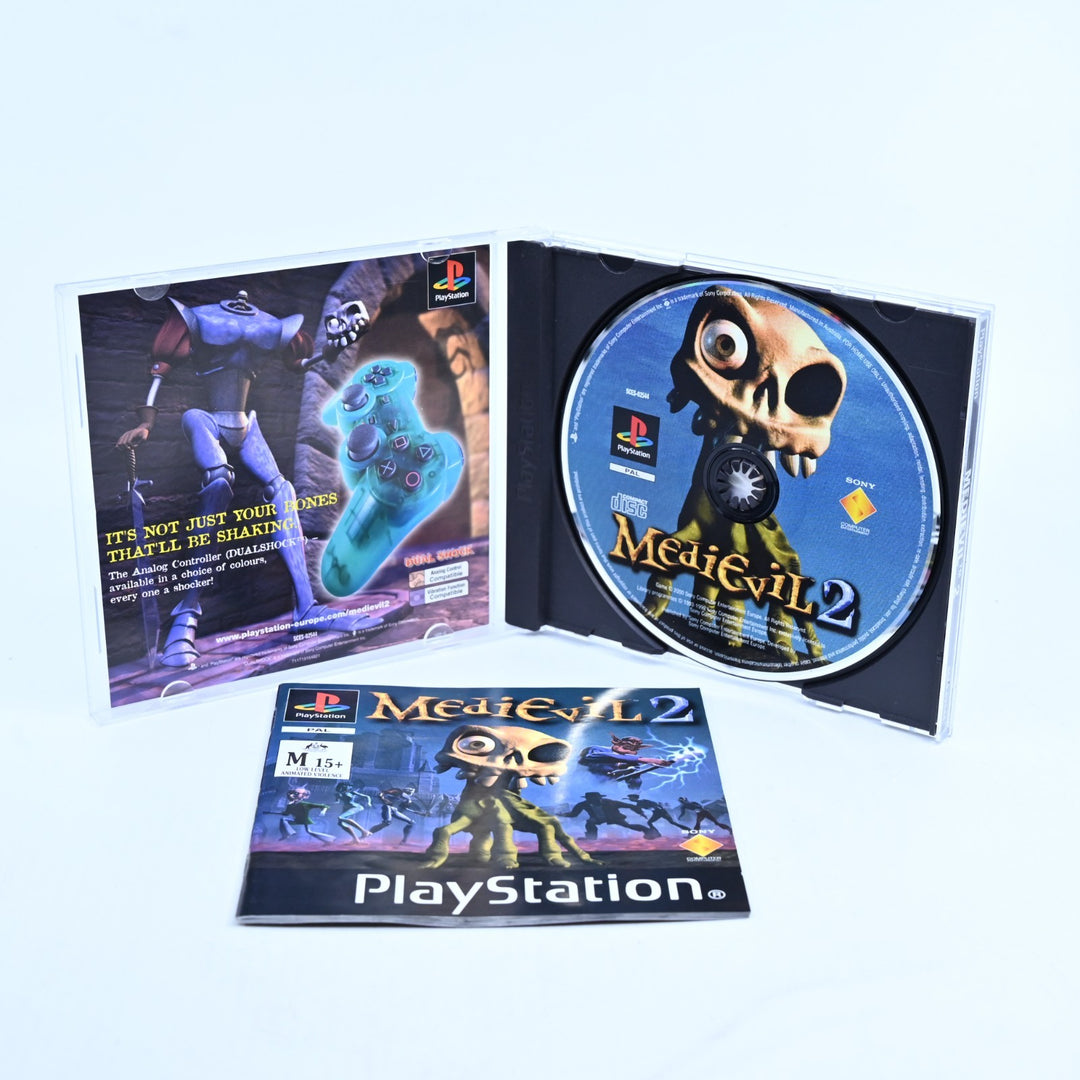 Medievil 2 - Sony Playstation 1 / PS1 Game + Manual - PAL - NEAR MINT DISC!