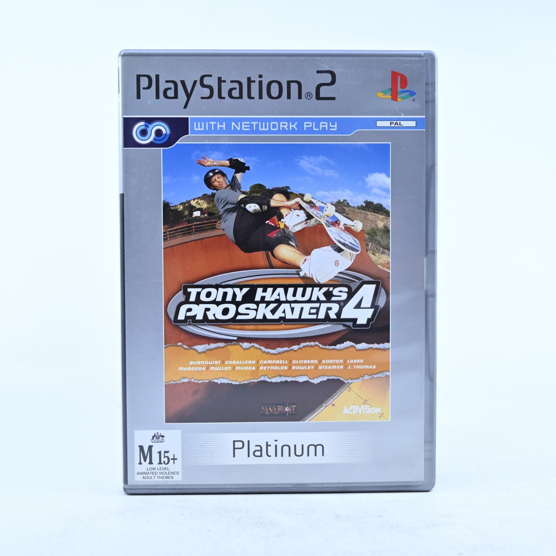 Tony Hawk's Pro Skater 4 - Sony Playstation 2 / PS2 Game + Manual - PAL