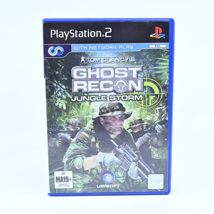 Tom Clancy's Ghost Recon Jungle Storm - PS2 Game + Manual - PAL - MINT DISC!