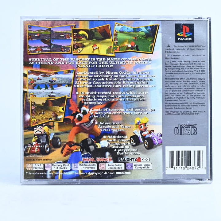 CTR: Crash Team Racing - Sony Playstation 1 / PS1 Game + Manual - PAL