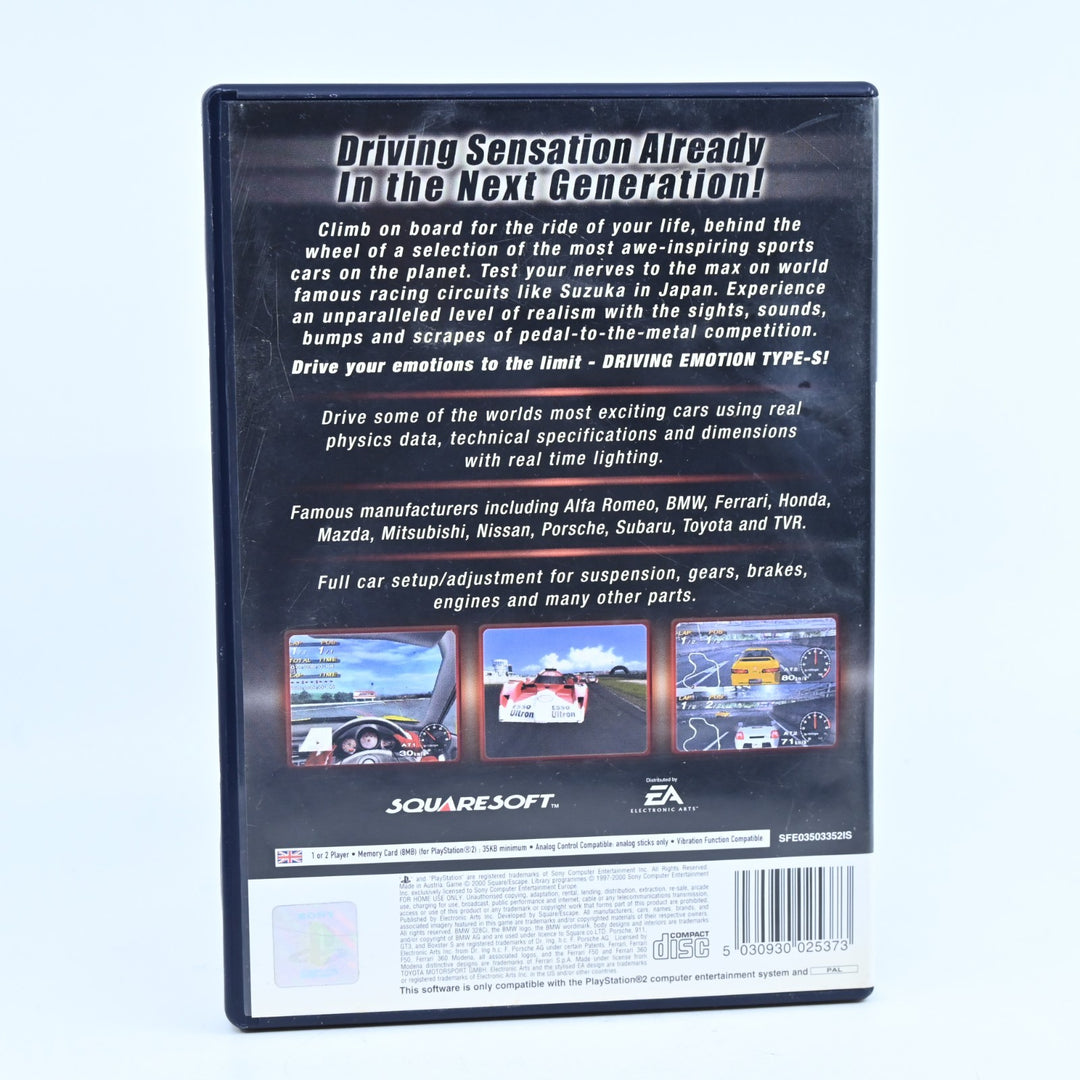 Driving Emotion Type-S - Sony Playstation 2 / PS2 Game - No Manual