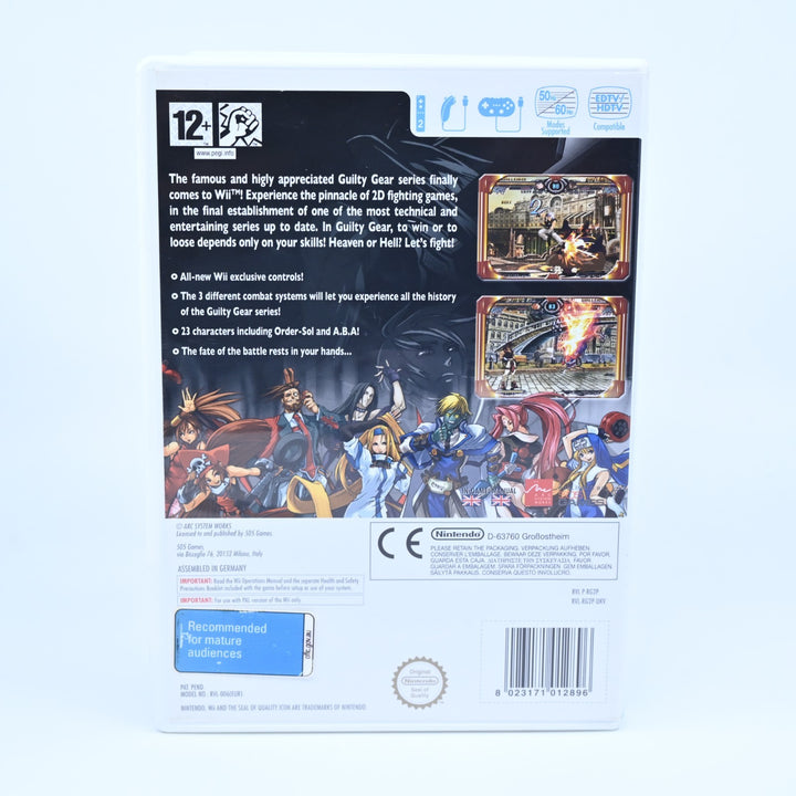 Guilty Gear XX Core - Nintendo Wii Game + Manual - PAL - MINT DISC!