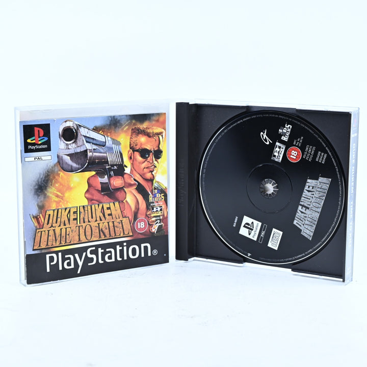 LIKE NEW! Duke Nukem: Time to Kill - Sony Playstation 1/ PS1 Game + Manual PAL